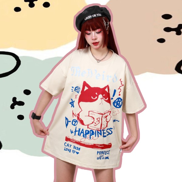 CAT HAPPINESS TEE - ATK770