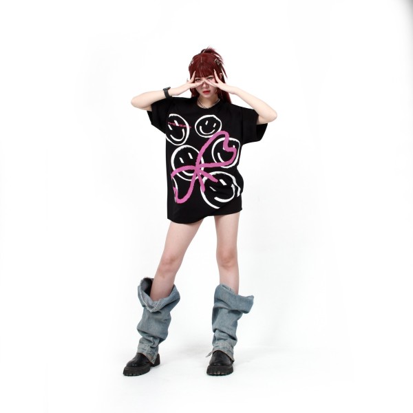 SMILE ICON TEE  - ATK784 