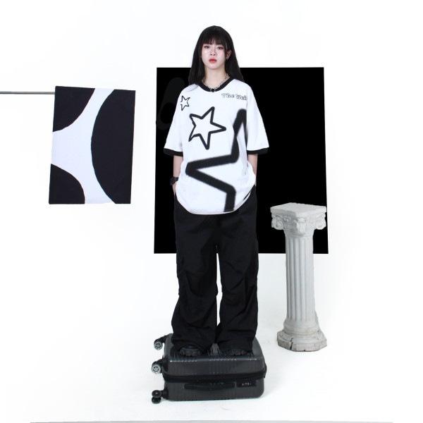 BLACK STAR TEE - ATK729 NO RESTOCK