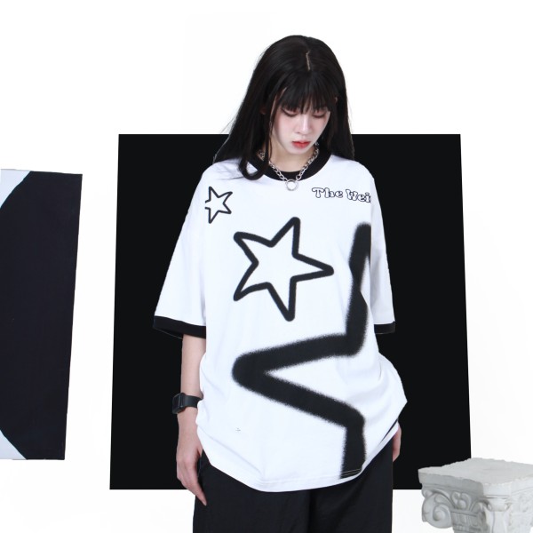 BLACK STAR TEE - ATK729 NO RESTOCK