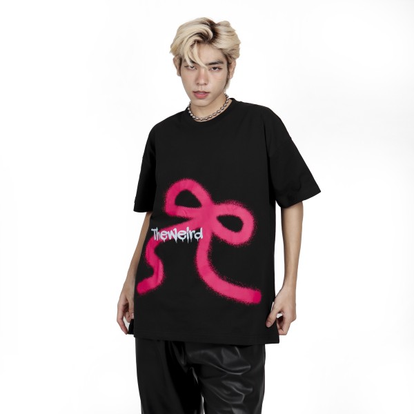 PINK BOW TEE - ATK691 NO RESTOCK