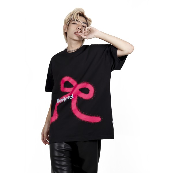 PINK BOW TEE - ATK691 NO RESTOCK