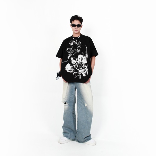 STONE FLOWERS TEE - ATK791