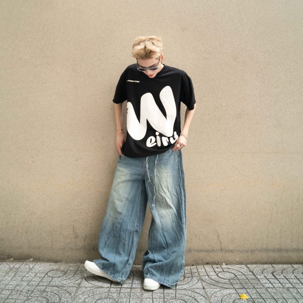 COMBO QUẦN JEANS QDTK029 + ÁO THUN ATK1098 THE WEIRD