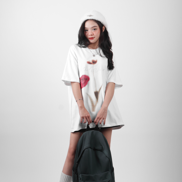 LIPS FLOWERS TEE - ATK577