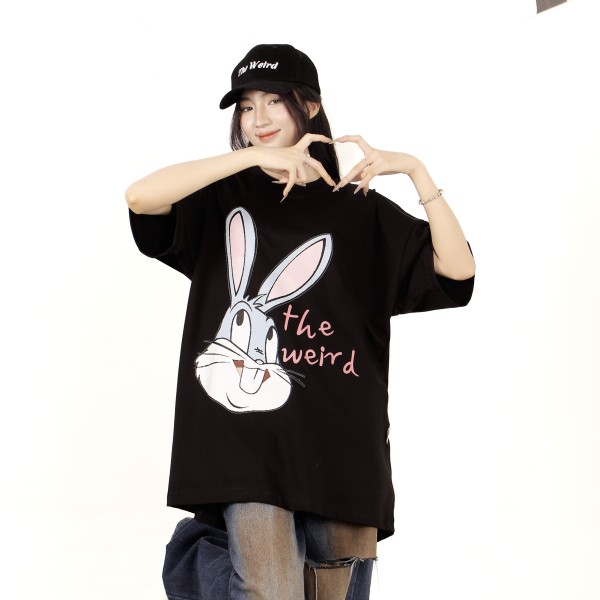 GRAY RABBIT TEE - ATK794