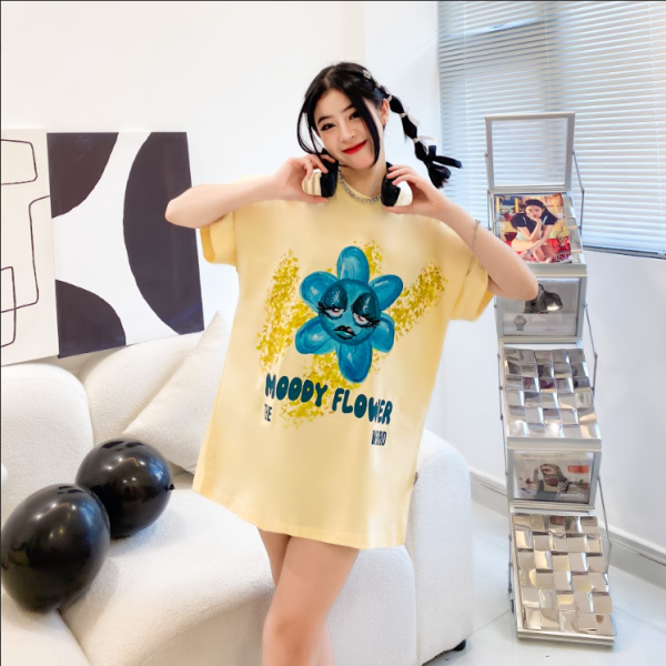 MOODY FLOWER TEE - ATK819